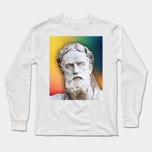 Xenophon Portrait | Xenophon Artwork Long Sleeve T-Shirt